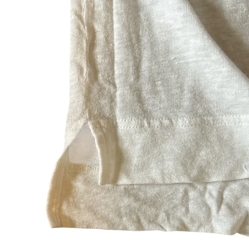J Crew point sur linen roll cuff tee - Picture 3 of 6